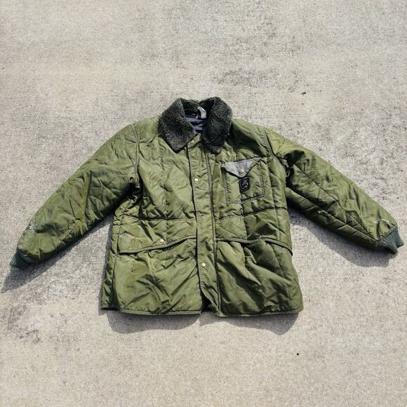 Vintage 80’s Refrigiwear Jacket Parka Men’s Army Green Aviator XL Talon True VTG - Picture 1 of 10